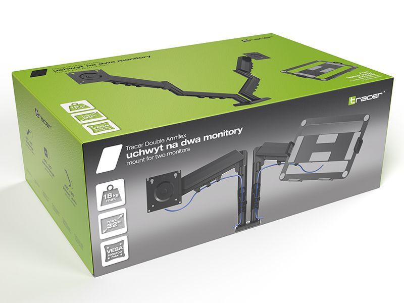 Tracer Double Armflex 13"-32" Black