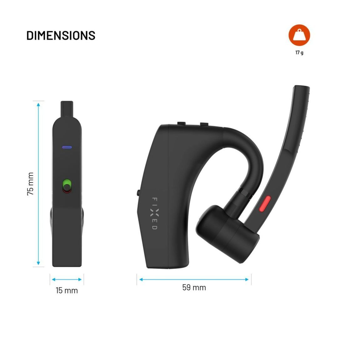 FIXED Talk Pro Bluetooth headset Black