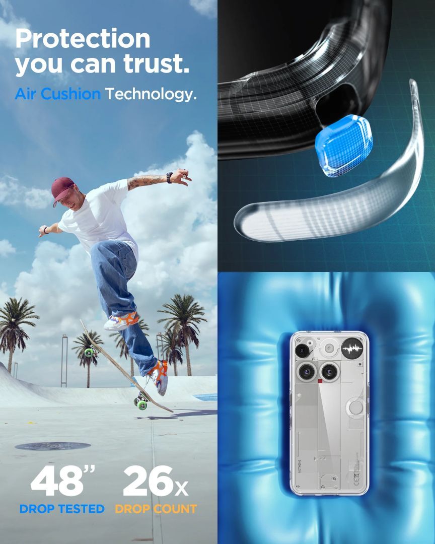 Spigen Ultra Hybrid case for Nothing Phone (3) Crystal Clear