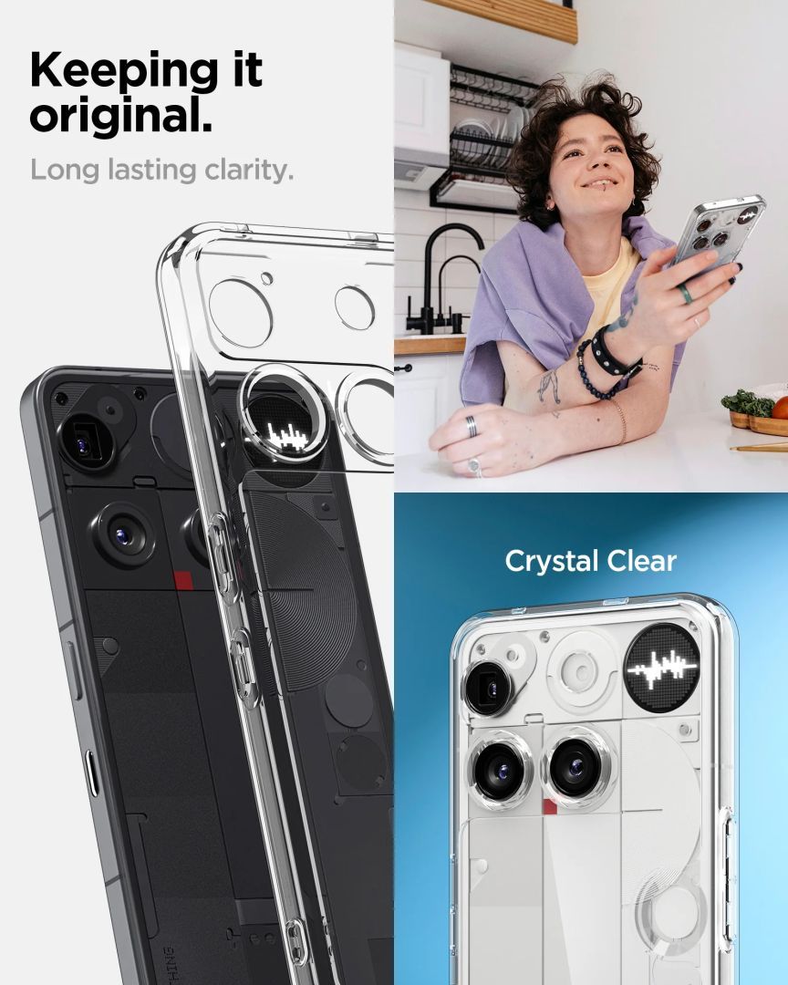 Spigen Ultra Hybrid case for Nothing Phone (3) Crystal Clear