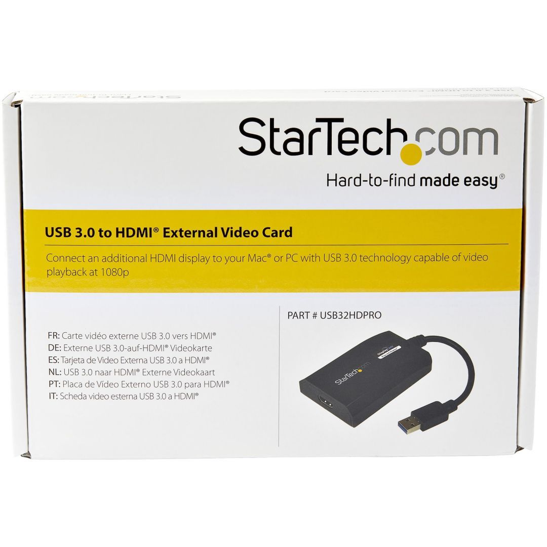 Startech USB 3.0 to HDMI Adapter cable Black Startech USB 3.0 to HDMI Adapter cable Black