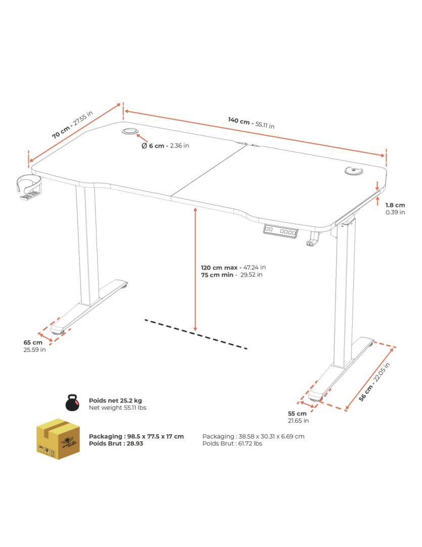 Spirit Of Gamer Headquarter 900 Gaming Desk Black Spirit Of Gamer Headquarter 900 Gaming Desk Black