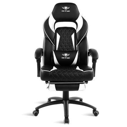 Spirit Of Gamer Mustang Gaming Chair Black/White Spirit Of Gamer Mustang Gaming Chair Black/White