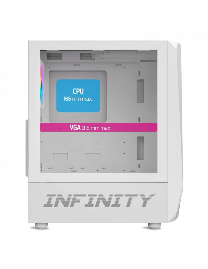 Spirit Of Gamer Intinity Dark Tempered Glass White Spirit Of Gamer Intinity Dark Tempered Glass White