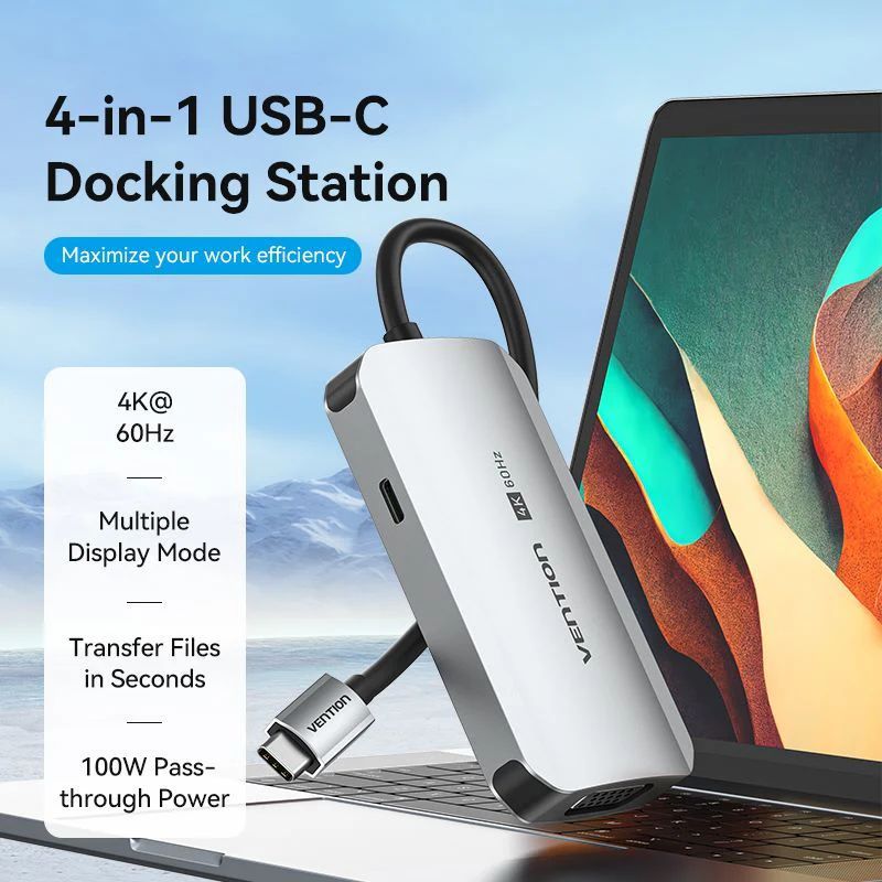 Vention 4-in-1 USB-C Docking Station Vention 4-in-1 USB-C Docking Station