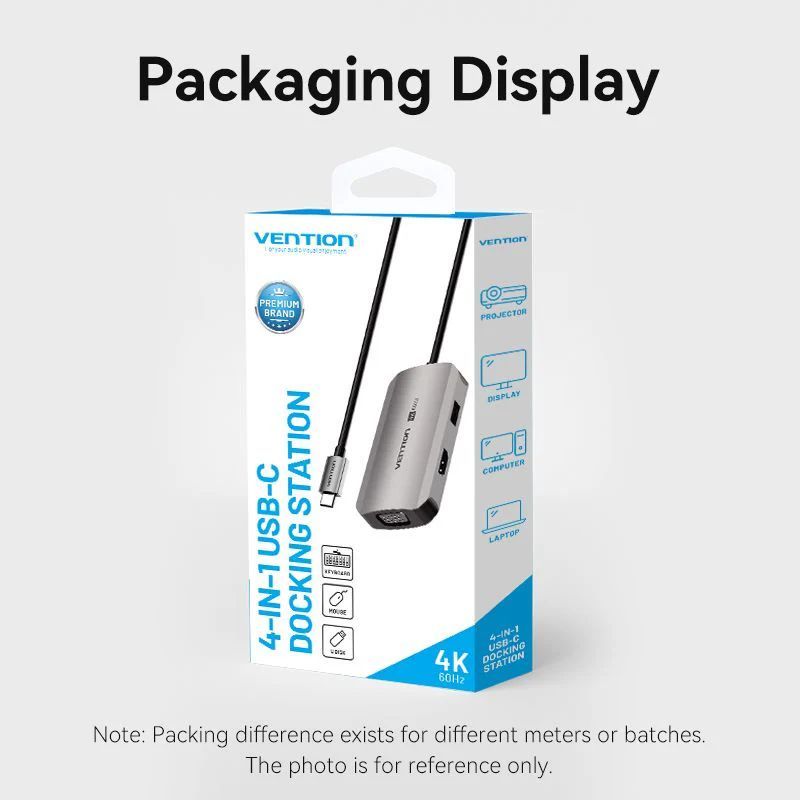 Vention 4-in-1 USB-C Docking Station Vention 4-in-1 USB-C Docking Station