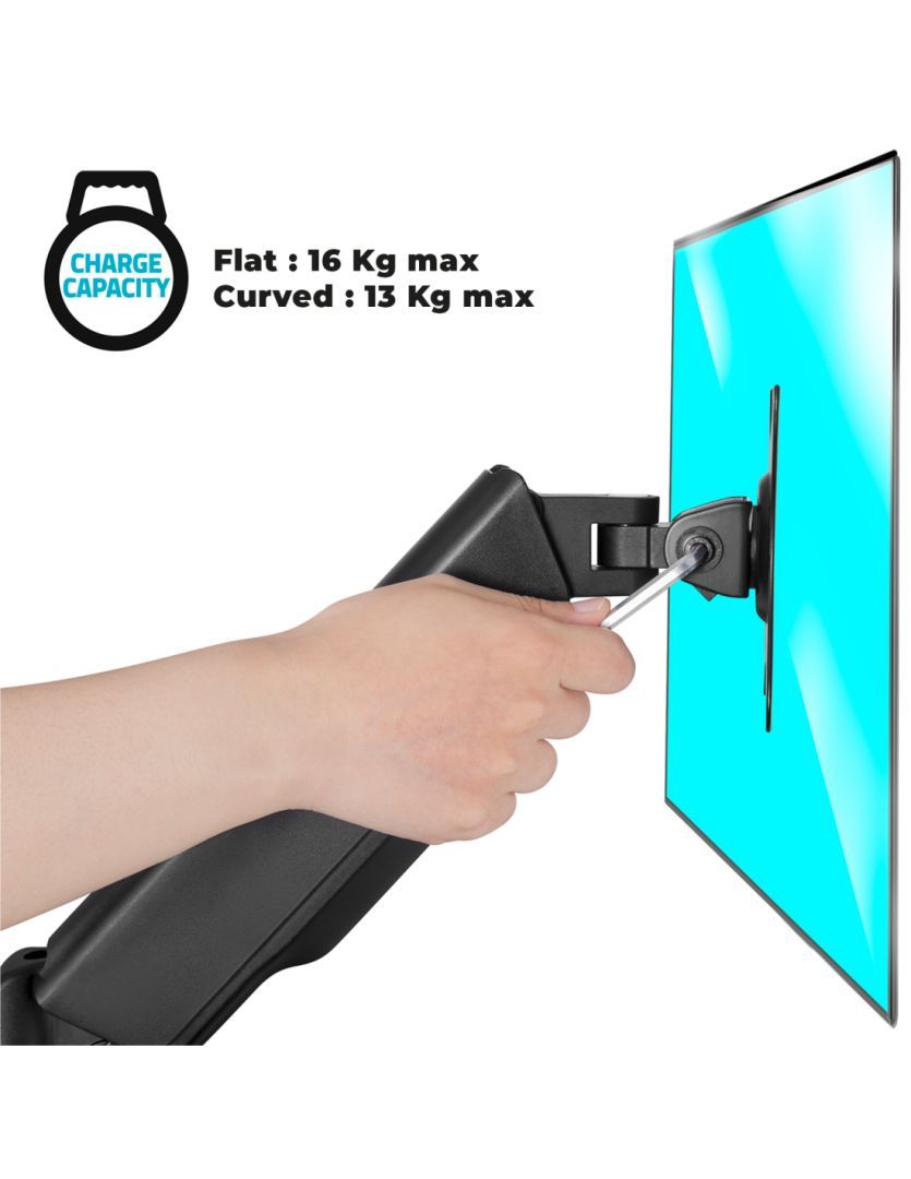 Advance ErgoMounts Xtrem 17"-45" Monitor Console Black Advance ErgoMounts Xtrem 17"-45" Monitor Console Black