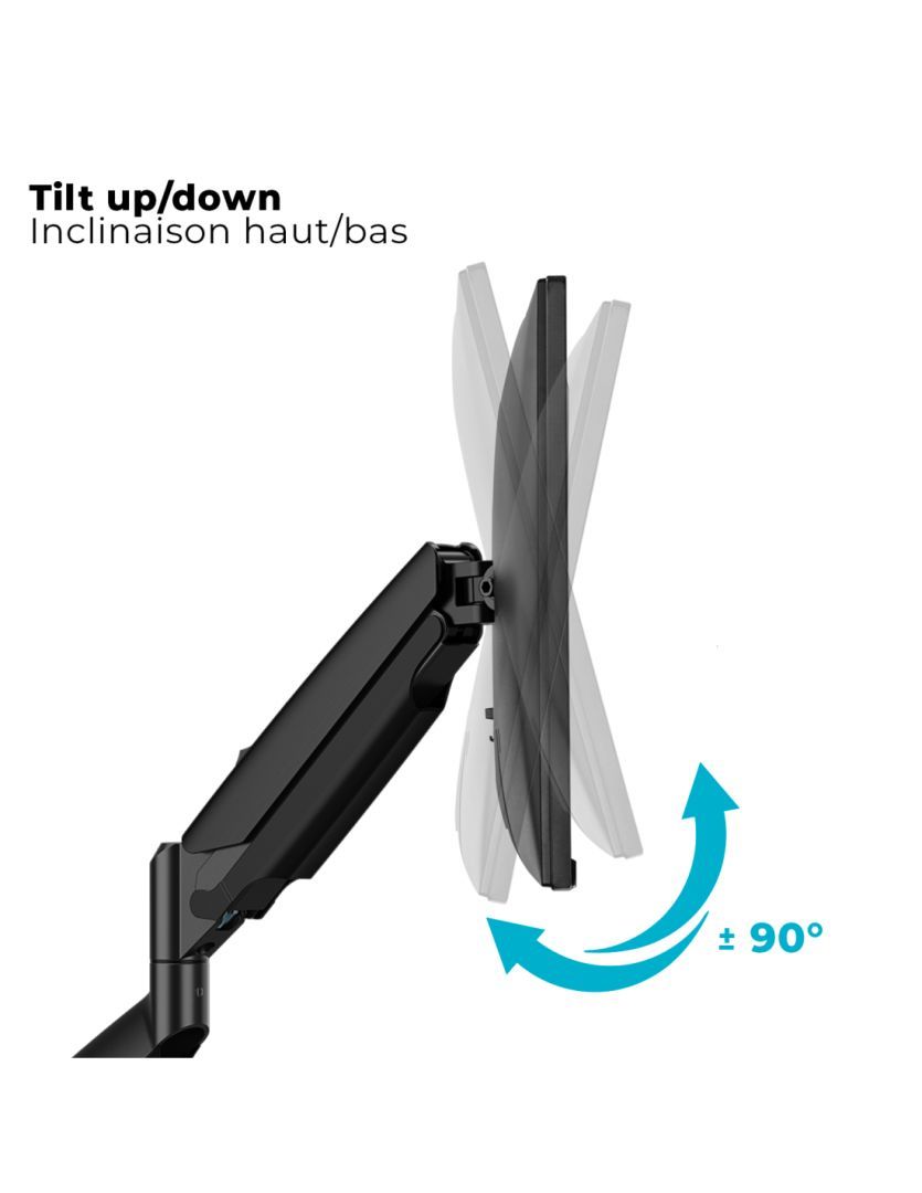 Advance ErgoMounts Xtrem 17"-45" Monitor Console Black Advance ErgoMounts Xtrem 17"-45" Monitor Console Black