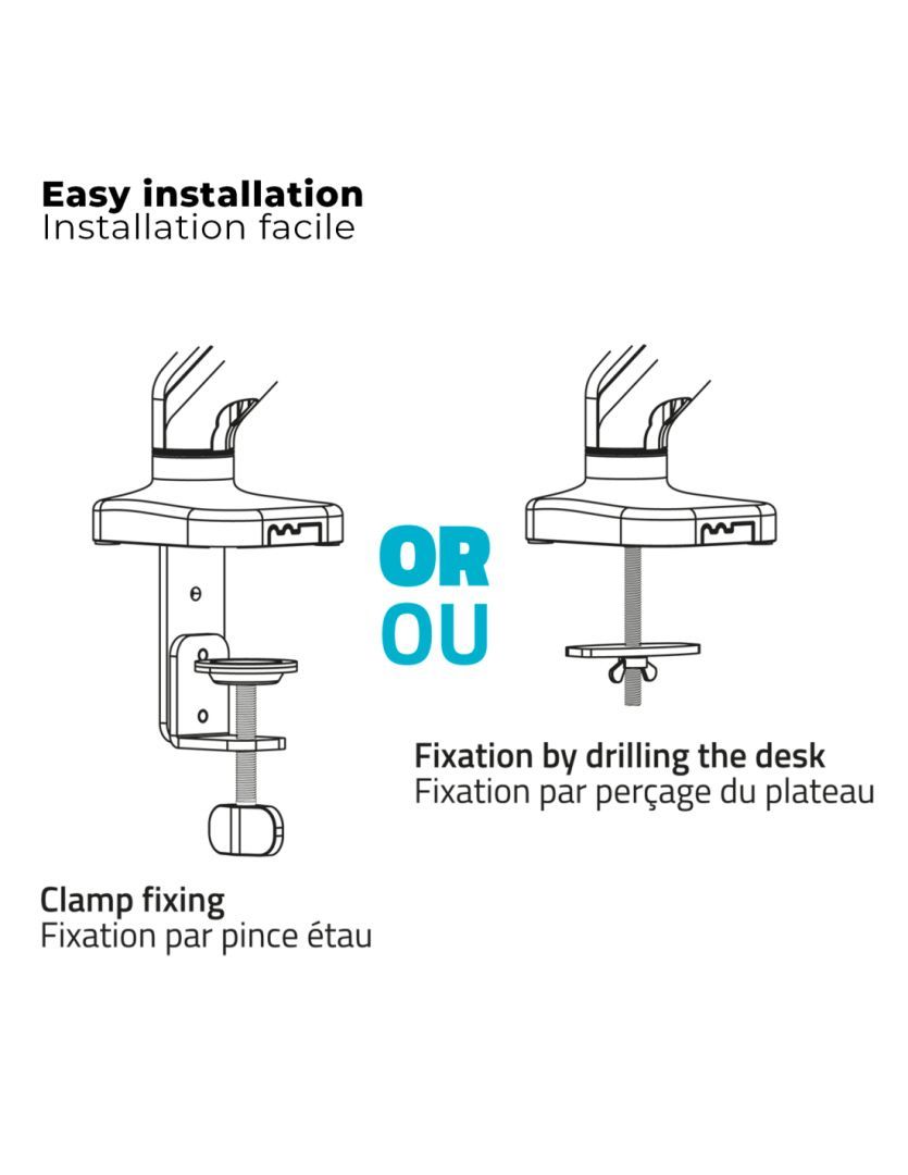 Advance ErgoMounts Xtrem 17"-45" Monitor Console Black Advance ErgoMounts Xtrem 17"-45" Monitor Console Black