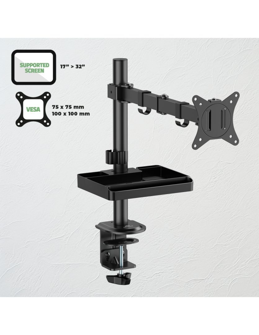 Advance XtendMounts Single 17"-32" Monitor Console Black Advance XtendMounts Single 17"-32" Monitor Console Black