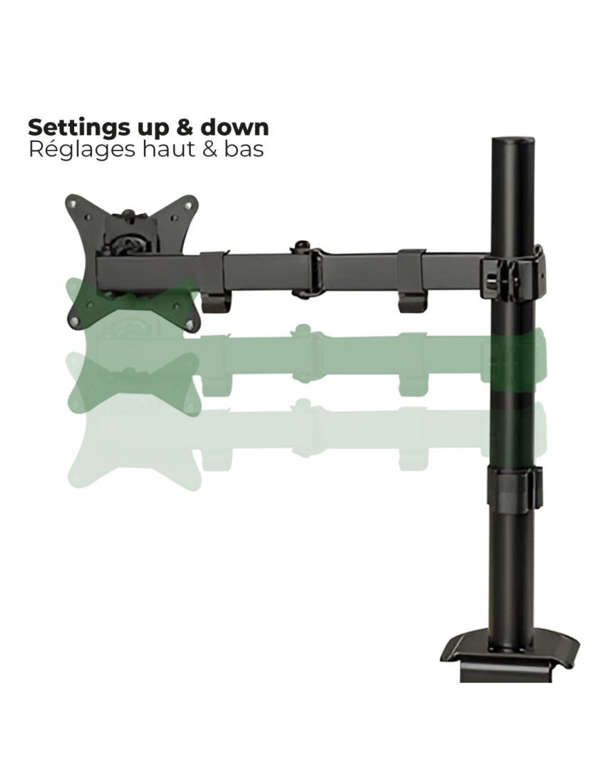 Advance XtendMounts Single 17"-32" Monitor Console Black Advance XtendMounts Single 17"-32" Monitor Console Black