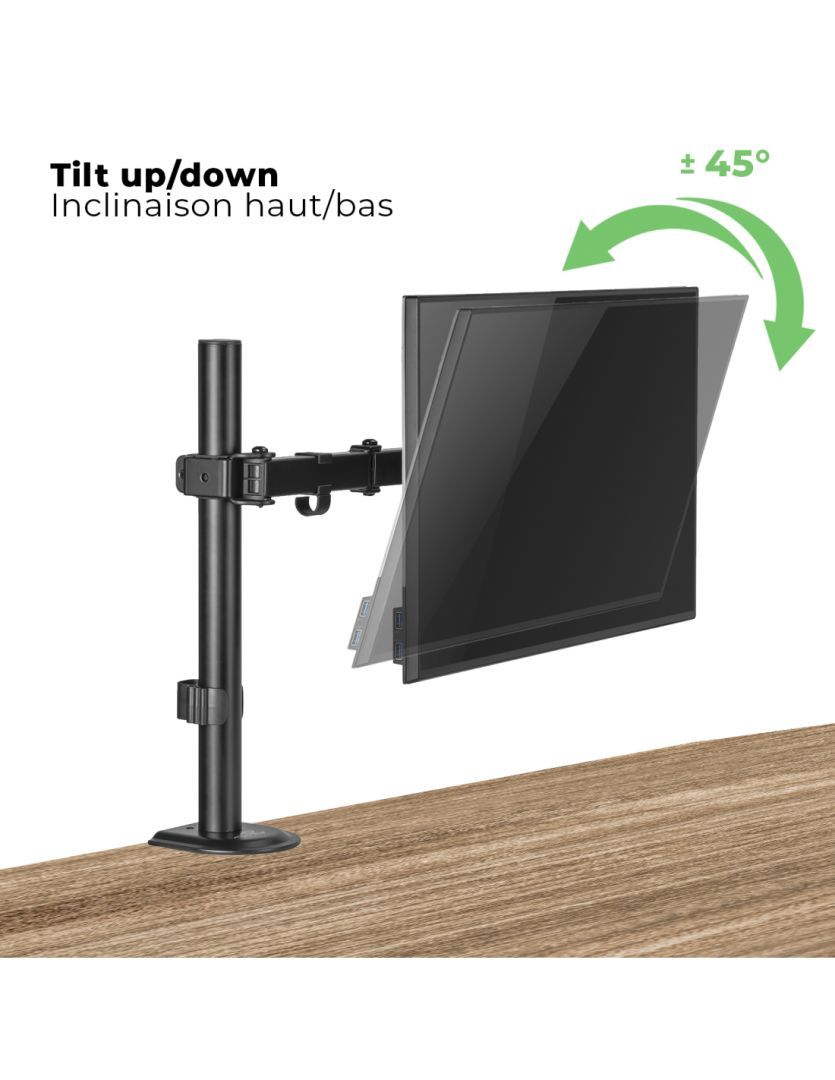 Advance XtendMounts Single 17"-32" Monitor Console Black Advance XtendMounts Single 17"-32" Monitor Console Black