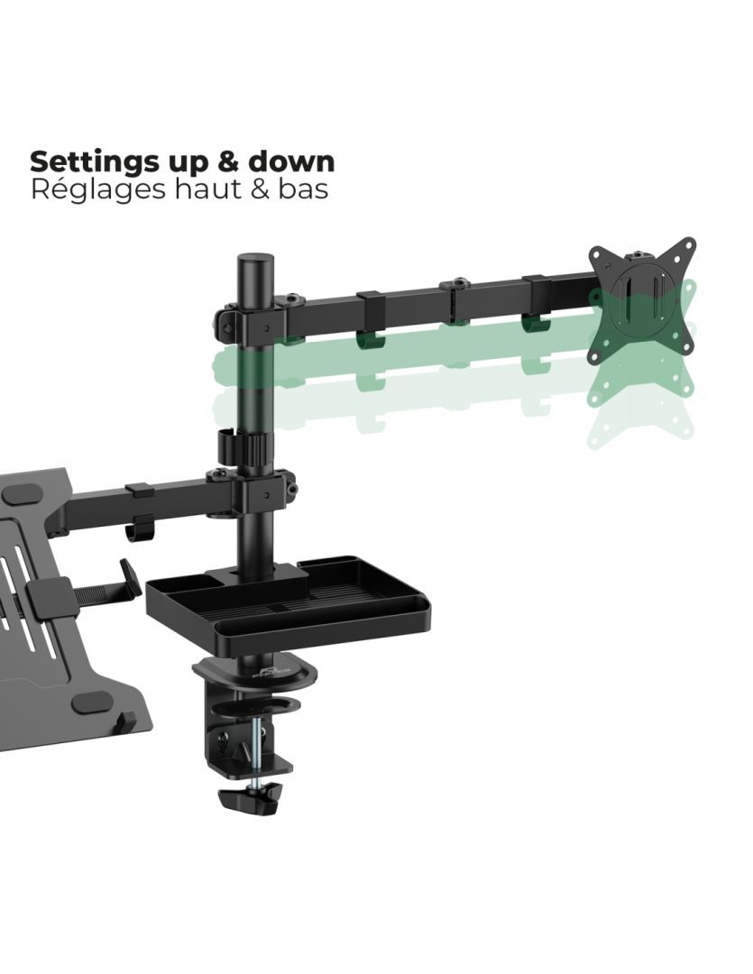 Advance XtendMounts Flex 17"-32" Monitor Console Black Advance XtendMounts Flex 17"-32" Monitor Console Black