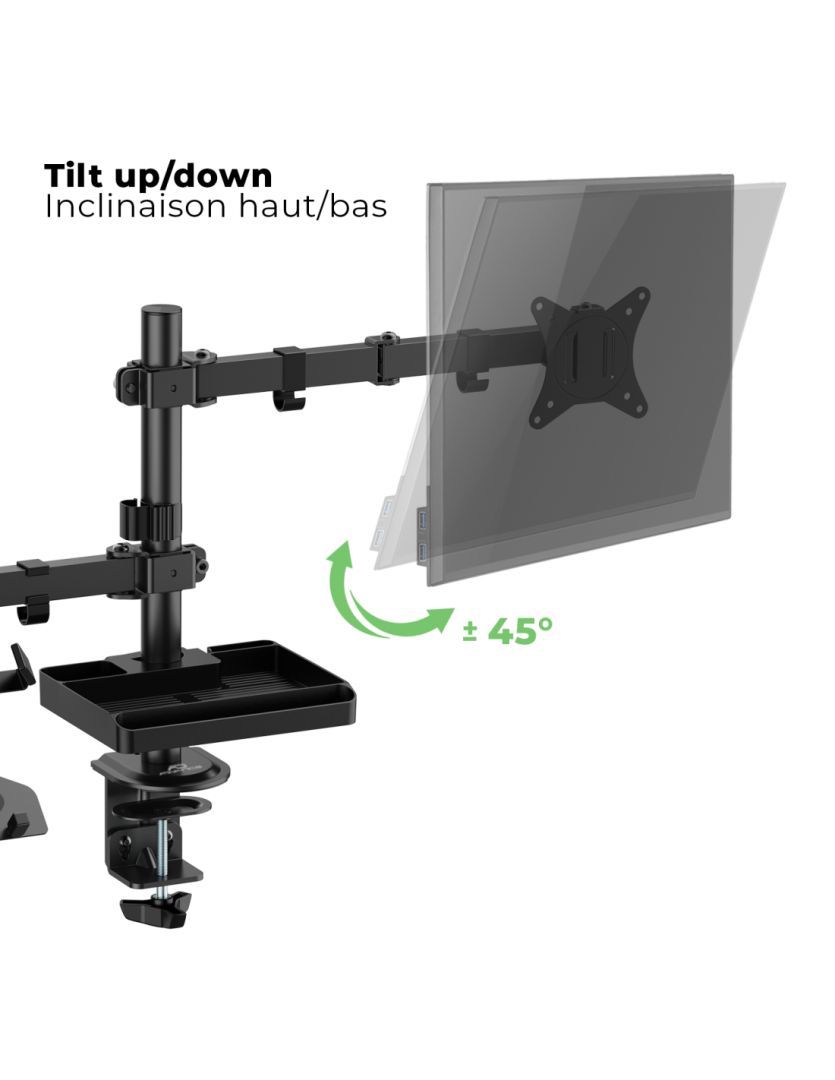 Advance XtendMounts Flex 17"-32" Monitor Console Black Advance XtendMounts Flex 17"-32" Monitor Console Black