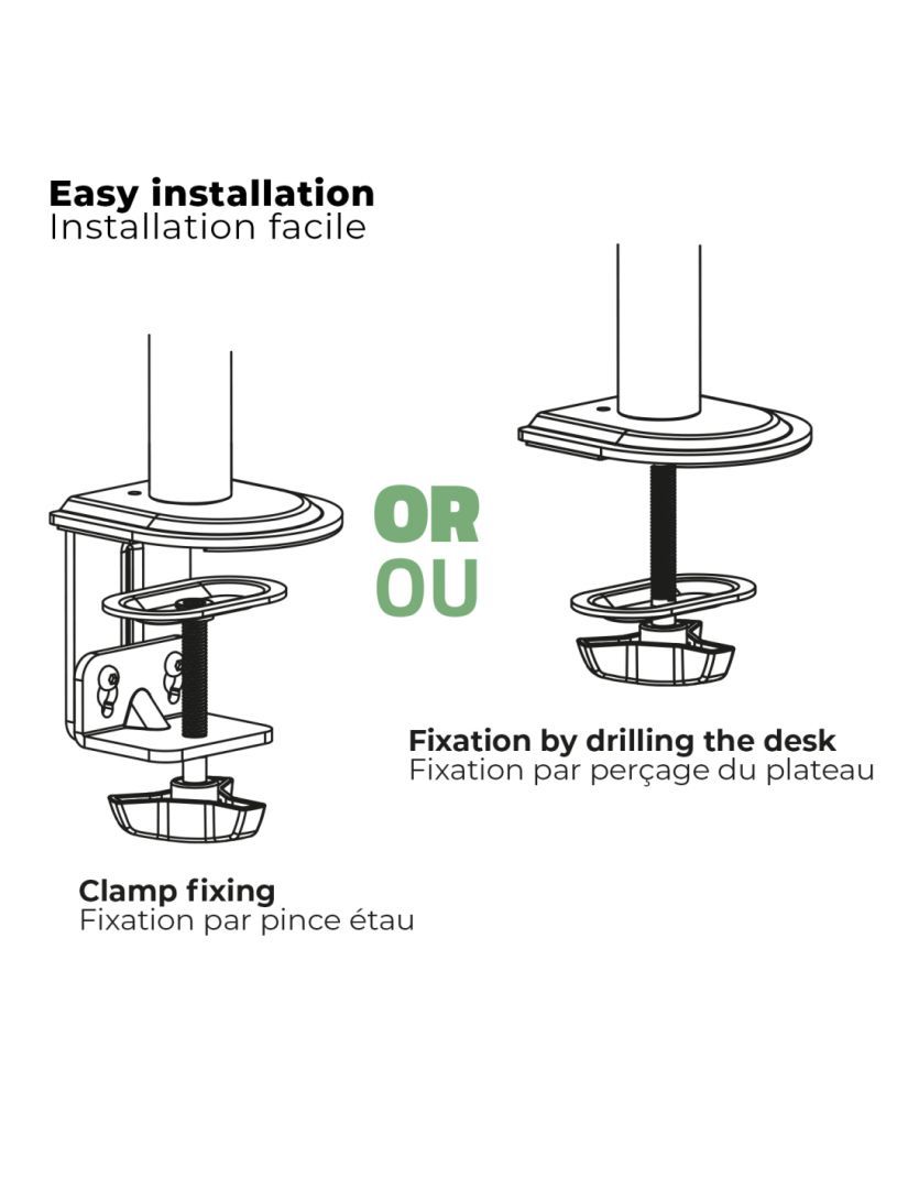 Advance XtendMounts Flex 17"-32" Monitor Console Black Advance XtendMounts Flex 17"-32" Monitor Console Black