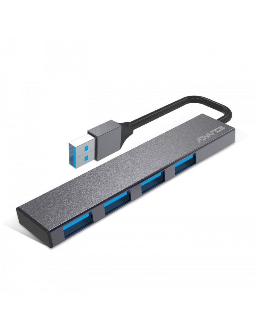 Advance Xpand Smart 4-Portos USB3.0 HUB Grey Advance Xpand Smart 4-Portos USB3.0 HUB Grey