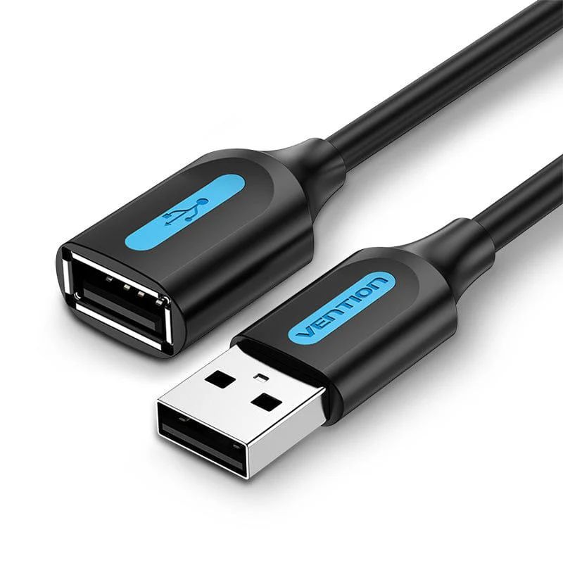 Vention USB 2.0 A Male to A Female Extension Cable 5m Black Vention USB 2.0 A Male to A Female Extension Cable 5m Black