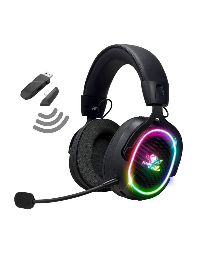 Spirit Of Gamer XPERT XH1200 Wireless Bluetooth RGB Gaming Headset Black Spirit Of Gamer XPERT XH1200 Wireless Bluetooth RGB Gaming Headset Black