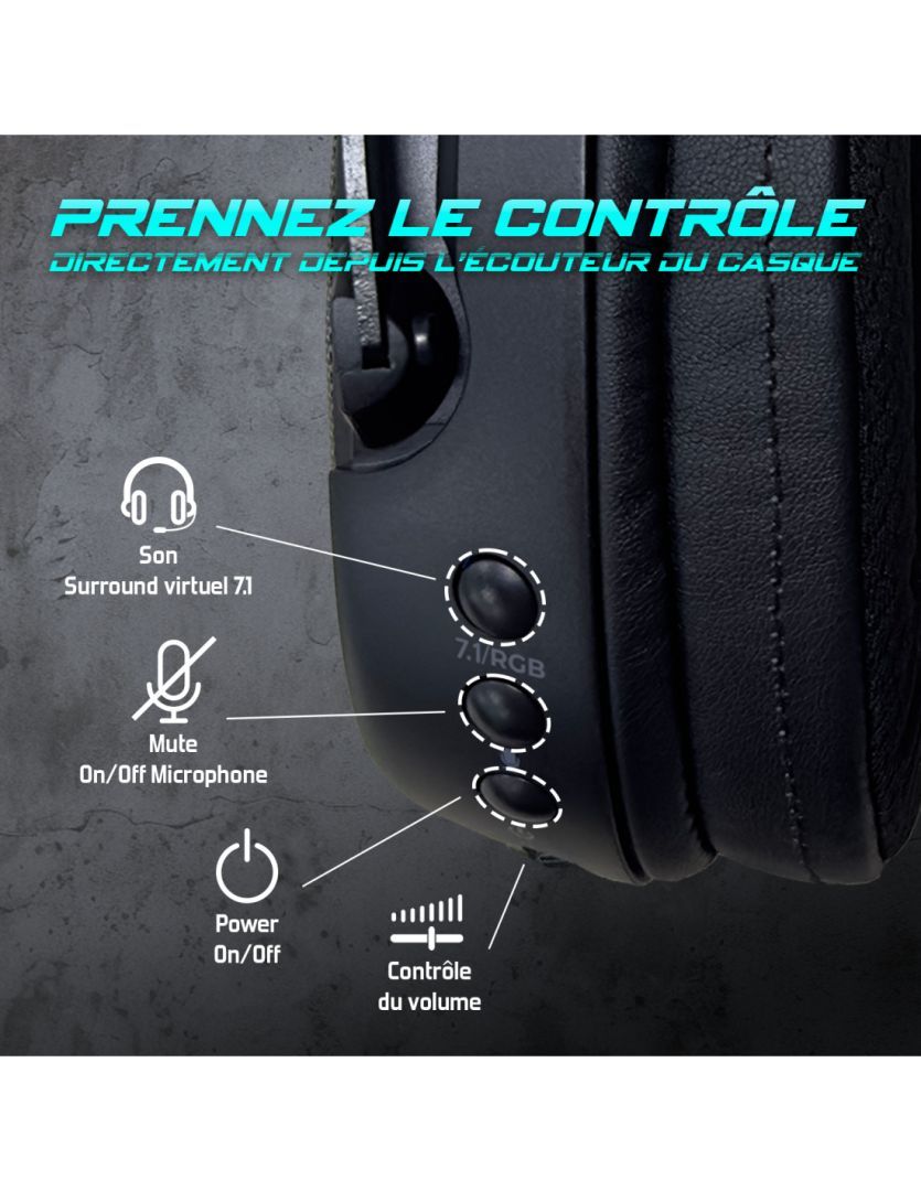 Spirit Of Gamer XPERT XH1200 Wireless Bluetooth RGB Gaming Headset Black Spirit Of Gamer XPERT XH1200 Wireless Bluetooth RGB Gaming Headset Black