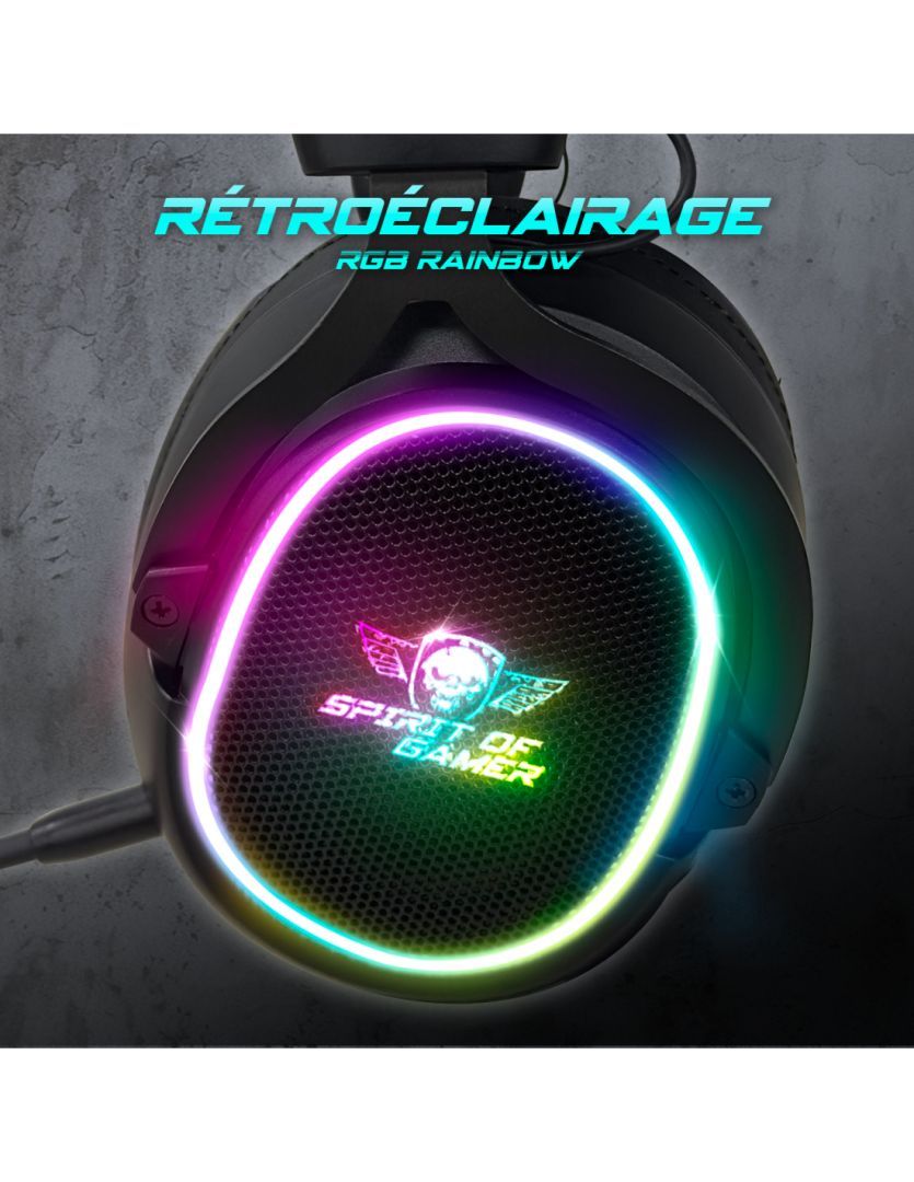 Spirit Of Gamer XPERT XH1200 Wireless Bluetooth RGB Gaming Headset Black Spirit Of Gamer XPERT XH1200 Wireless Bluetooth RGB Gaming Headset Black