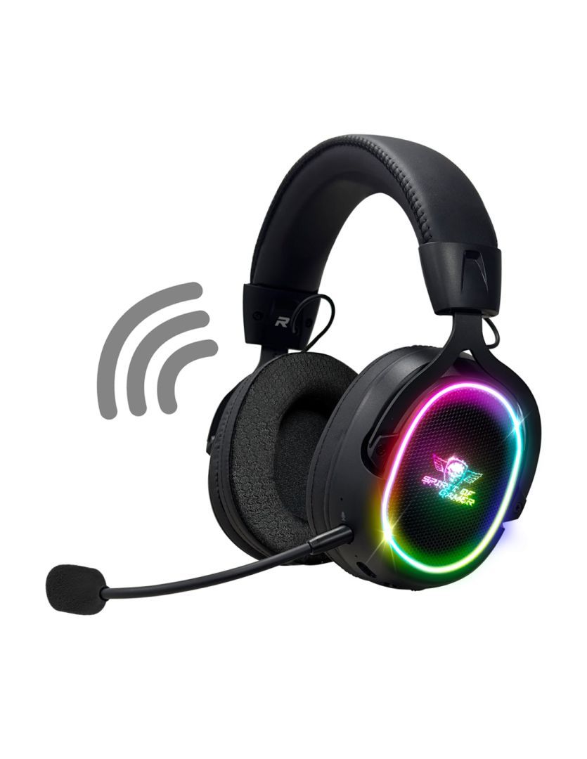 Spirit Of Gamer XPERT XH1200 Wireless Bluetooth RGB Gaming Headset Black Spirit Of Gamer XPERT XH1200 Wireless Bluetooth RGB Gaming Headset Black