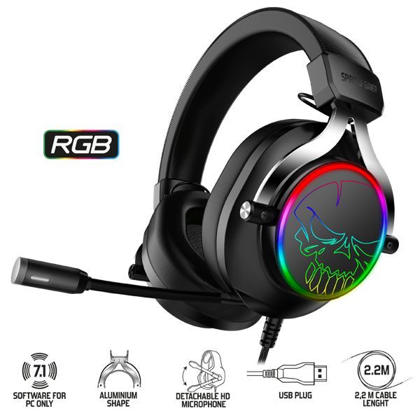 Spirit Of Gamer XPERT-H600 Headset RGB Black Spirit Of Gamer XPERT-H600 Headset RGB Black