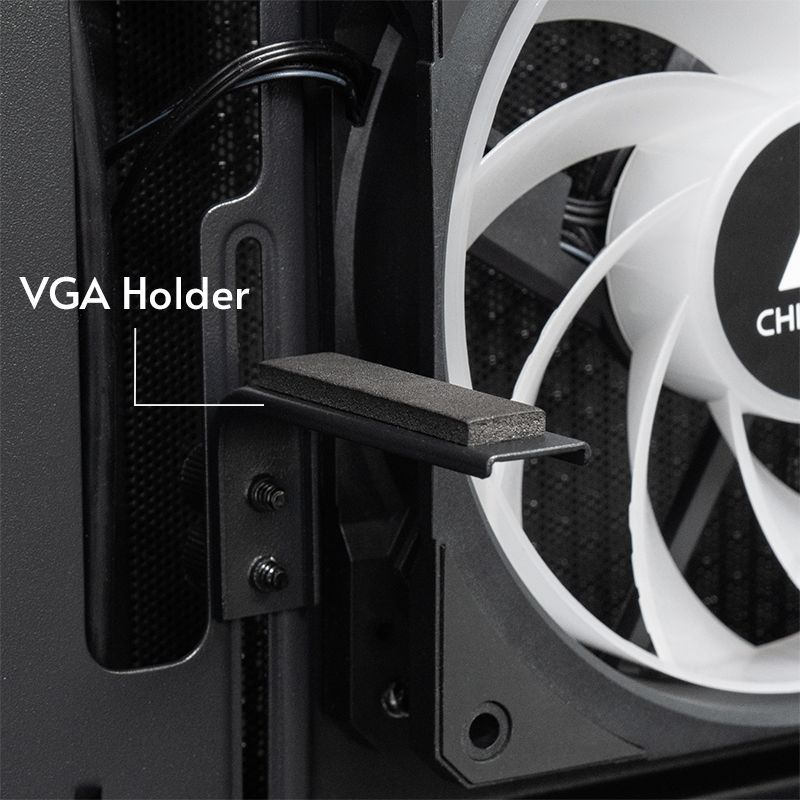 Chieftec Vista Tempered Glass Black