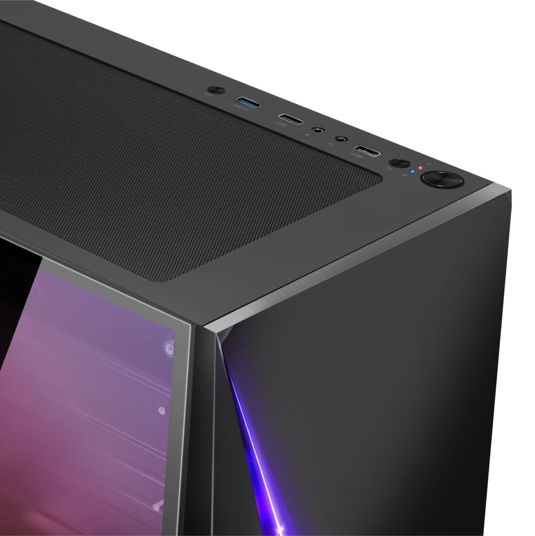 Spirit Of Gamer Clone 4 RGB Tempered Glass Black Spirit Of Gamer Clone 4 RGB Tempered Glass Black