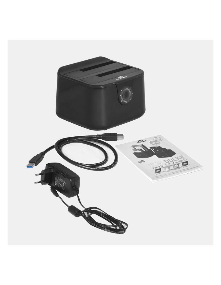 Advance DualDock Clone 2,5" / 3,5" USB3.0 Black Advance DualDock Clone 2,5" / 3,5" USB3.0 Black