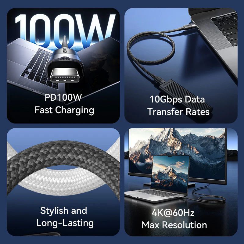 Vention USB-C 3.2/M cable 1m Black