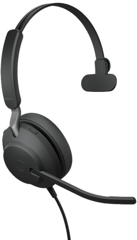 Jabra Evolve2 40 MS Mono USB C/A Headset Black Jabra Evolve2 40 MS Mono USB C/A Headset Black