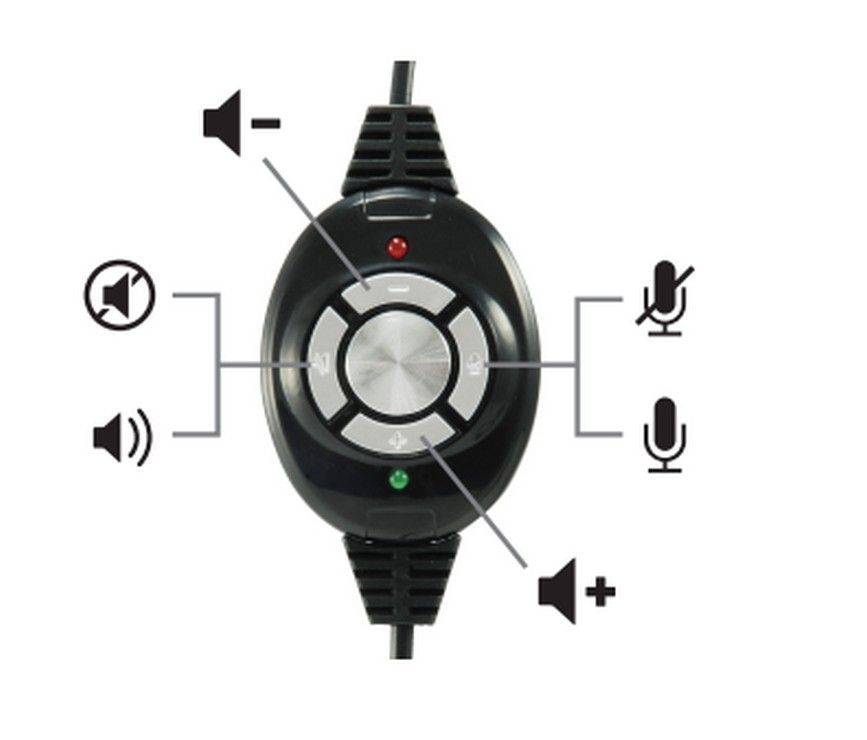 EQuip 245301 USB Headset Black EQuip 245301 USB Headset Black