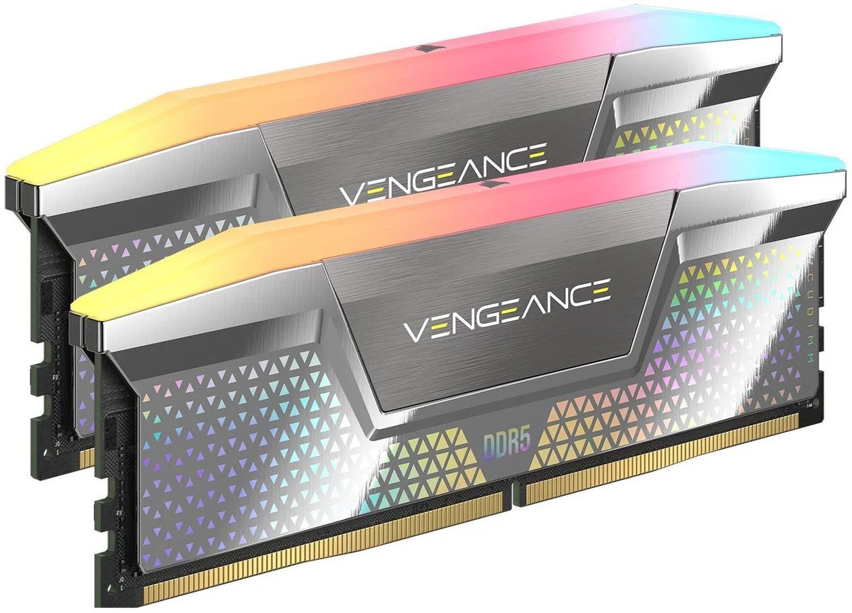 Corsair 48GB DDR5 8000MHz Kit(2x24GB) Vengeance RGB Silver Corsair 48GB DDR5 8000MHz Kit(2x24GB) Vengeance RGB Silver