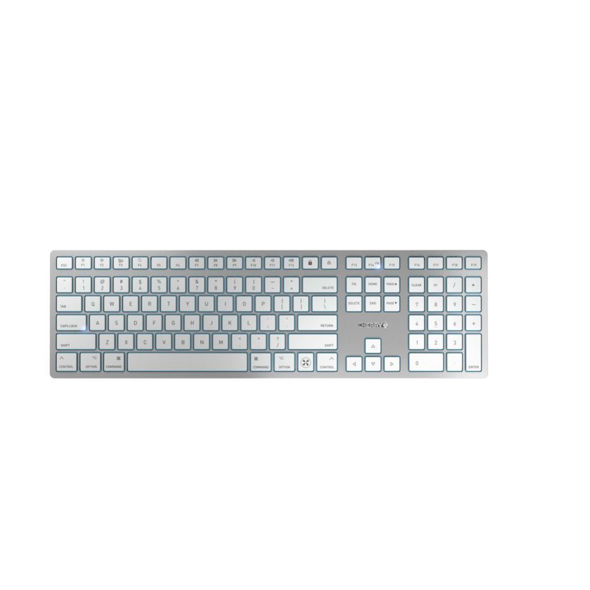Cherry KW 9100 Slim for Mac wireless billentyűzet Silver US Cherry KW 9100 Slim for Mac wireless billentyűzet Silver US