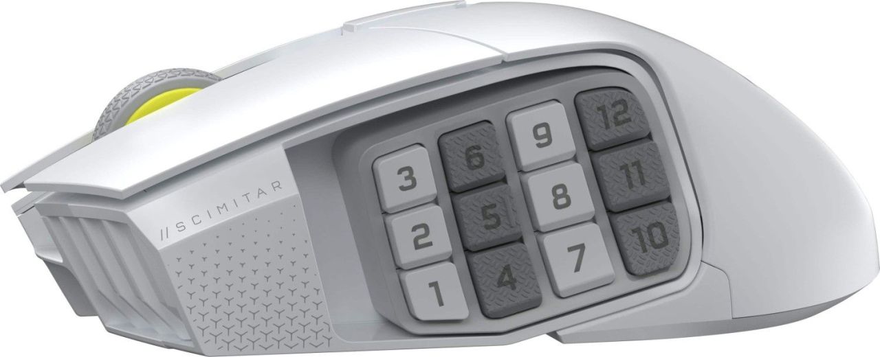 Corsair Scimitar Elite Se Wireless Bluetooth Gaming Mouse White