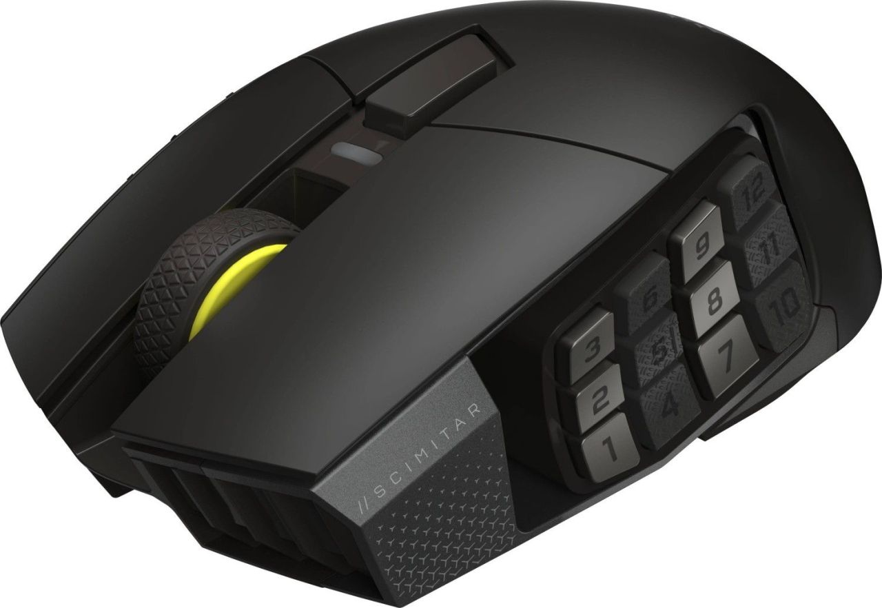 Corsair Scimitar Elite Se Wireless Bluetooth Gaming Mouse Gun Metal