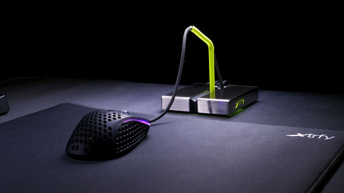 Xtrfy B1 Mouse Bungee Silver/Yellow Xtrfy B1 Mouse Bungee Silver/Yellow