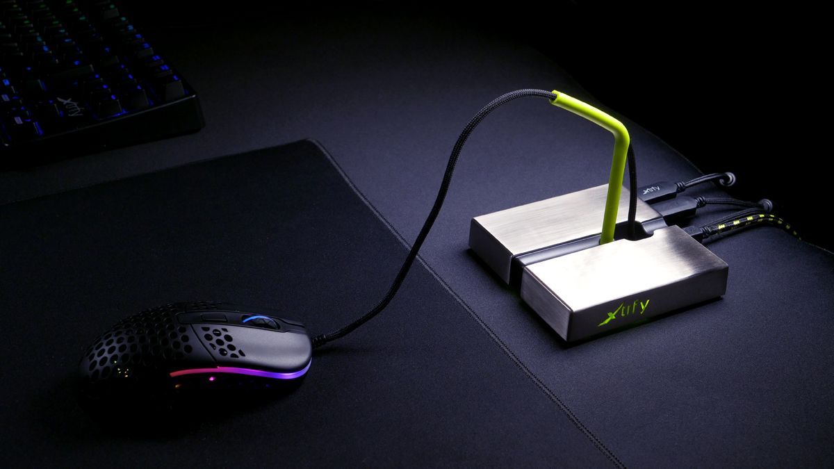 Xtrfy B1 Mouse Bungee Silver/Yellow Xtrfy B1 Mouse Bungee Silver/Yellow