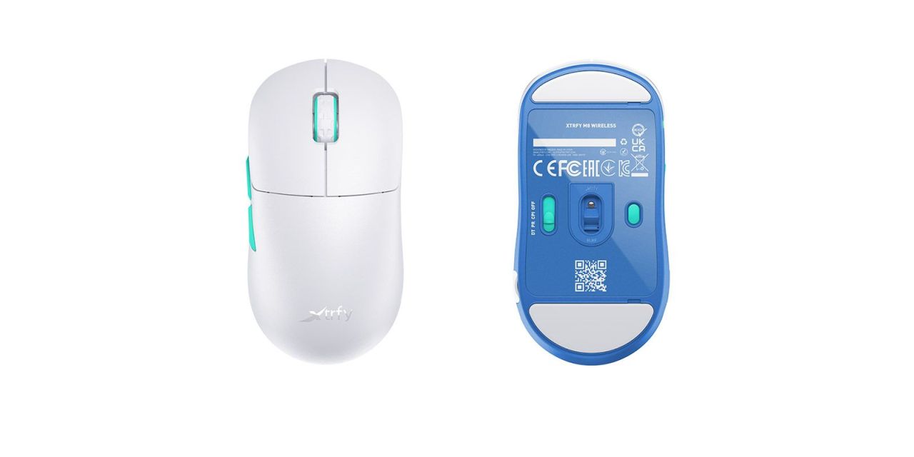 Xtrfy M8 Wireless Gaming Mouse White Xtrfy M8 Wireless Gaming Mouse White