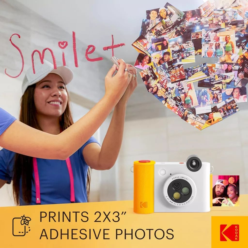 Kodak Smile+ Digital Instant Print Camera White/Yellow Kodak Smile+ Digital Instant Print Camera White/Yellow