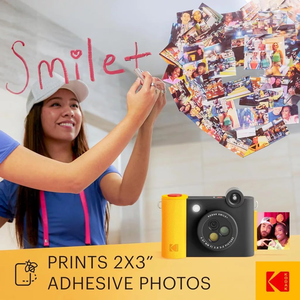Kodak Smile+ Digital Instant Print Camera Black/Yellow Kodak Smile+ Digital Instant Print Camera Black/Yellow
