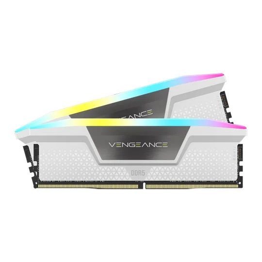 Corsair 32GB DDR5 6400MHz Kit(2x16GB) Vengeance RGB White Corsair 32GB DDR5 6400MHz Kit(2x16GB) Vengeance RGB White