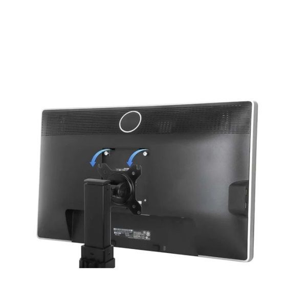 Manhattan Height Adjustable Gas Spring Single Monitor Desktop Stand 15"-32" Black