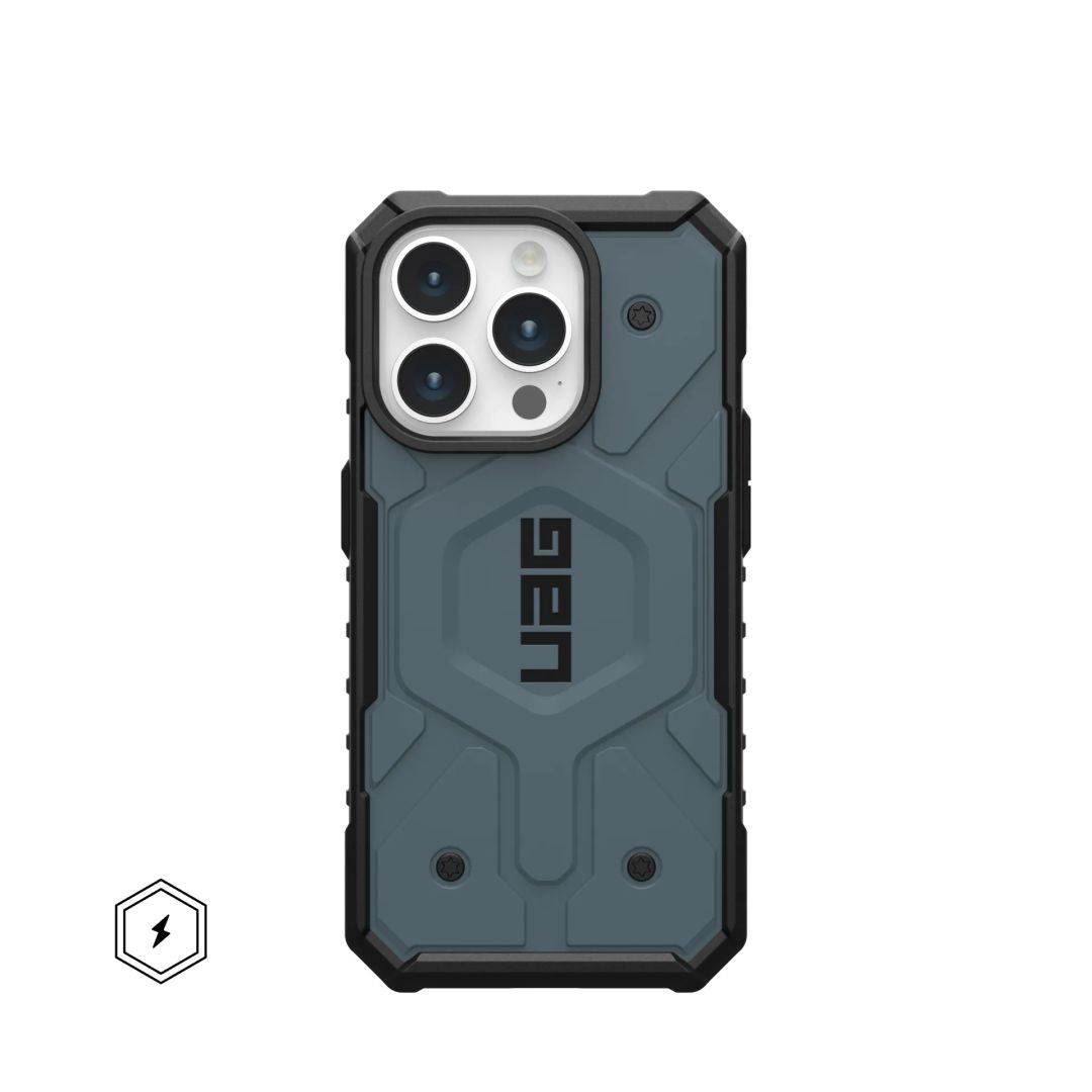 UAG Pathfinder case for MagSafe iPhone 15 Pro Cloud Blue UAG Pathfinder case for MagSafe iPhone 15 Pro Cloud Blue