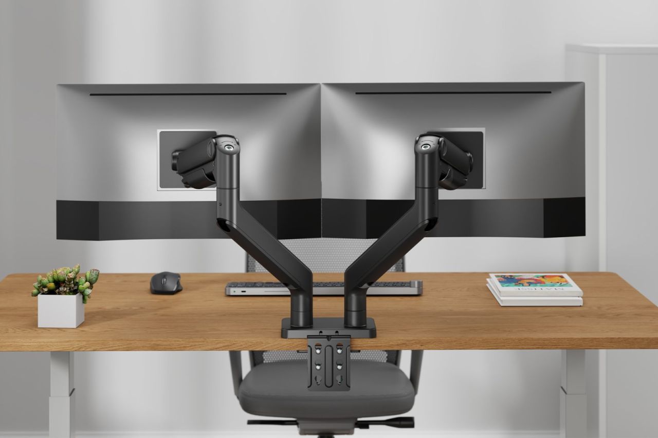 Digitus Dual Monitor Mount 2x45" Black