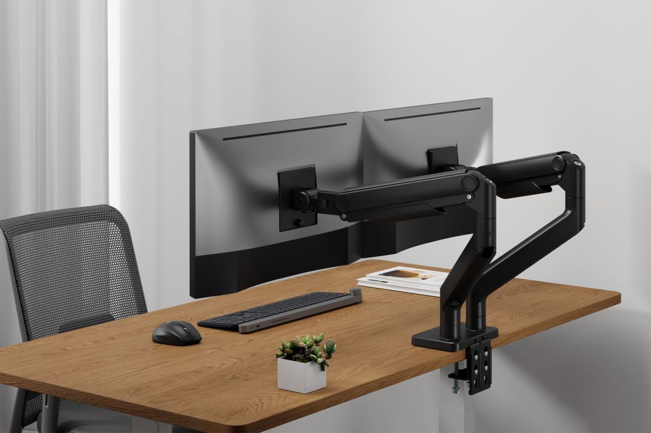 Digitus Dual Monitor Mount 2x45" Black