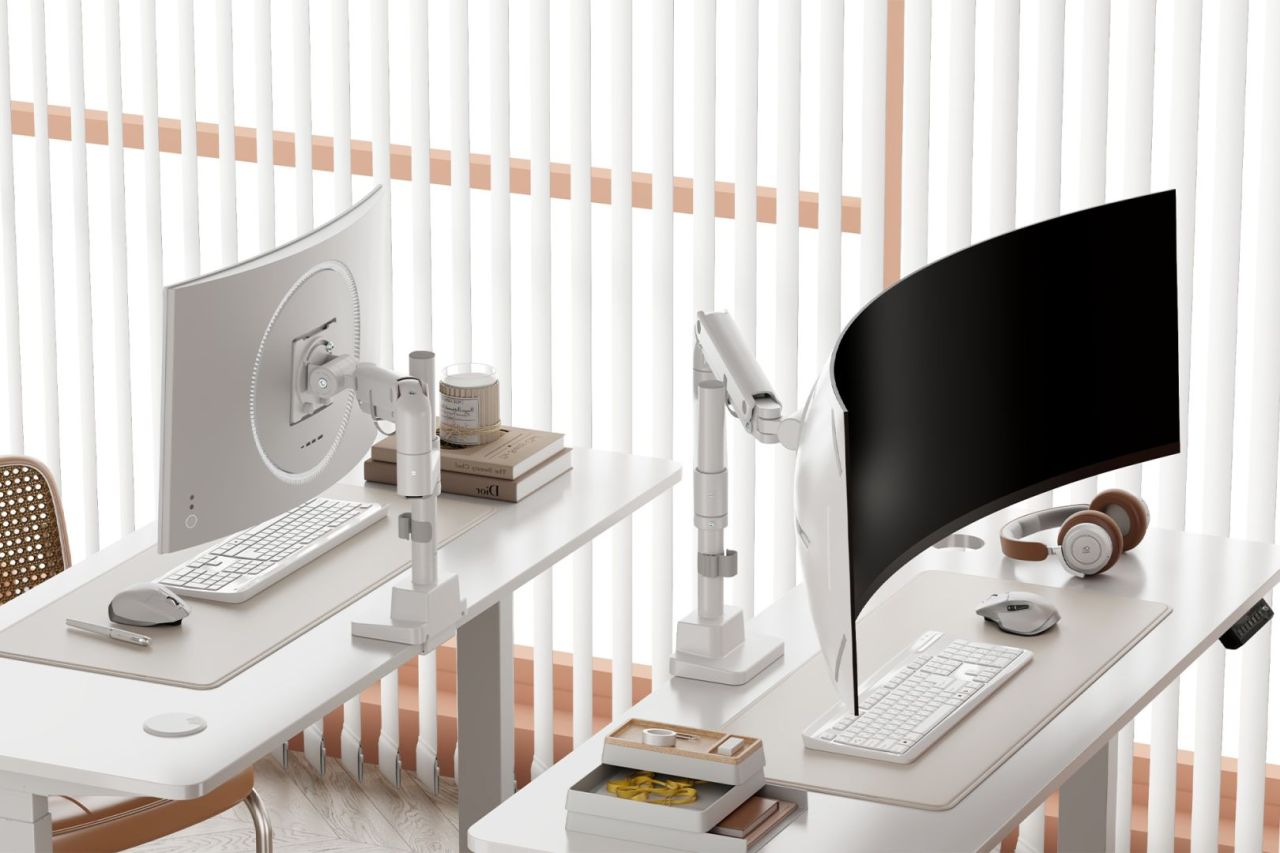 Digitus Single Monitor Mount 57" White