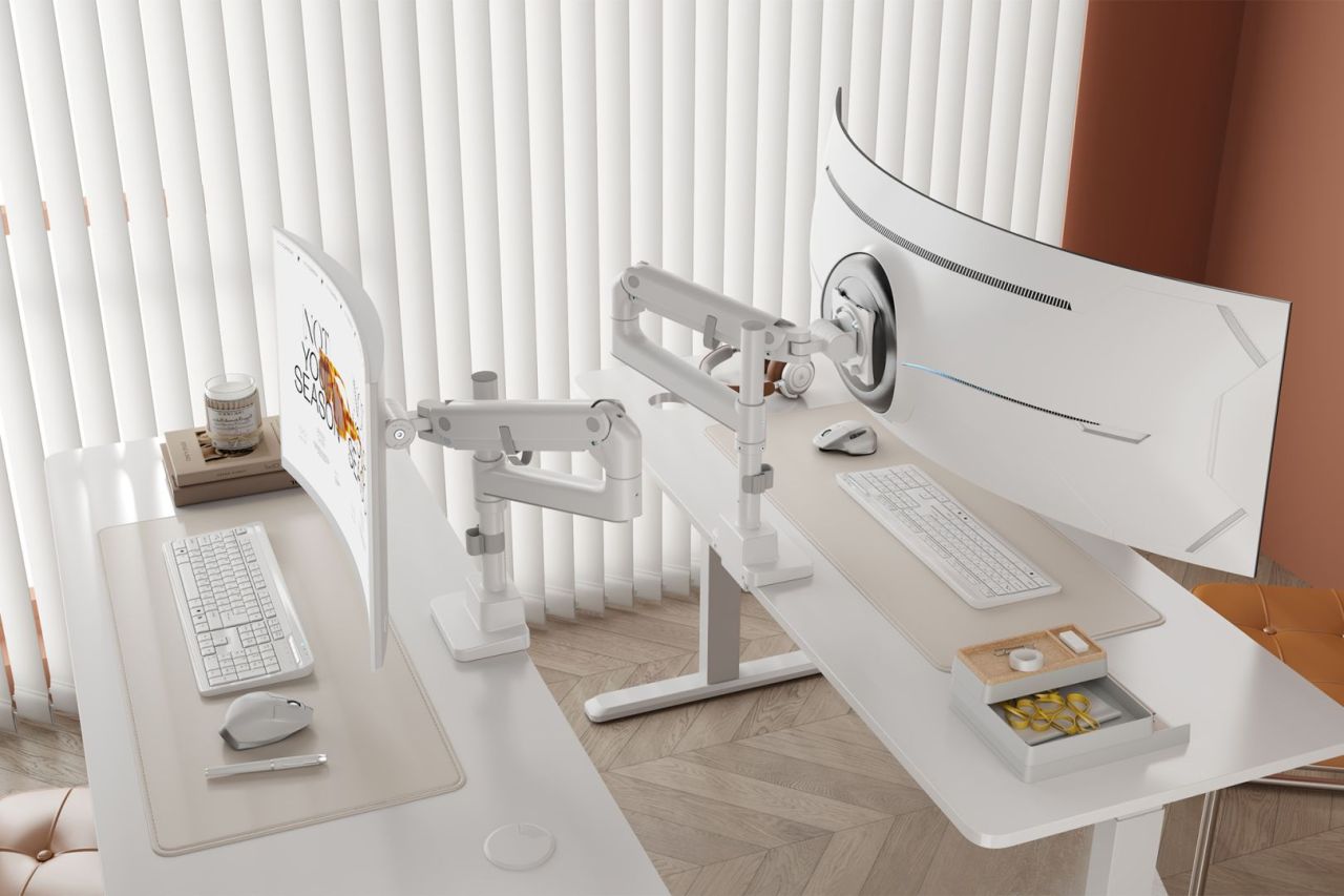 Digitus Single Monitor Mount 57" White