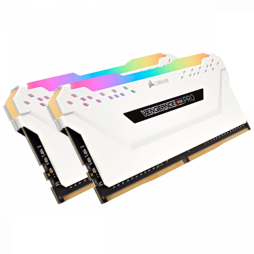 Corsair 32GB DDR4 2666MHz Kit(2x16GB) Vengeance RGB Pro White Corsair 32GB DDR4 2666MHz Kit(2x16GB) Vengeance RGB Pro White