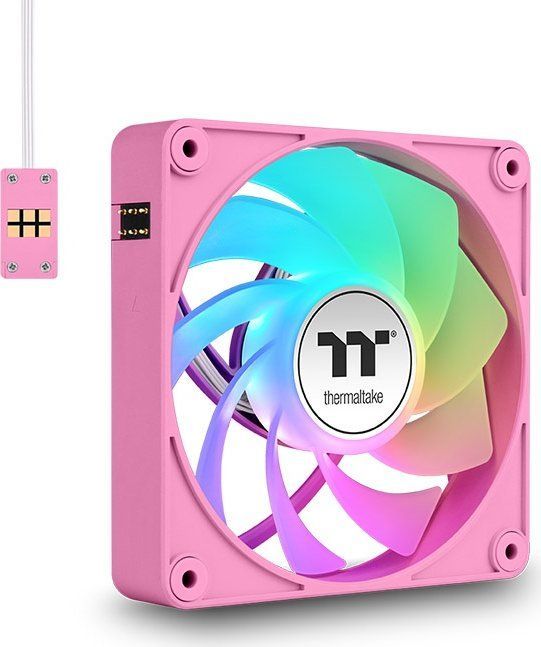 Thermaltake CT120 EX Reverse ARGB Sync PC Cooling Fan Pink (3-Fan Pack)